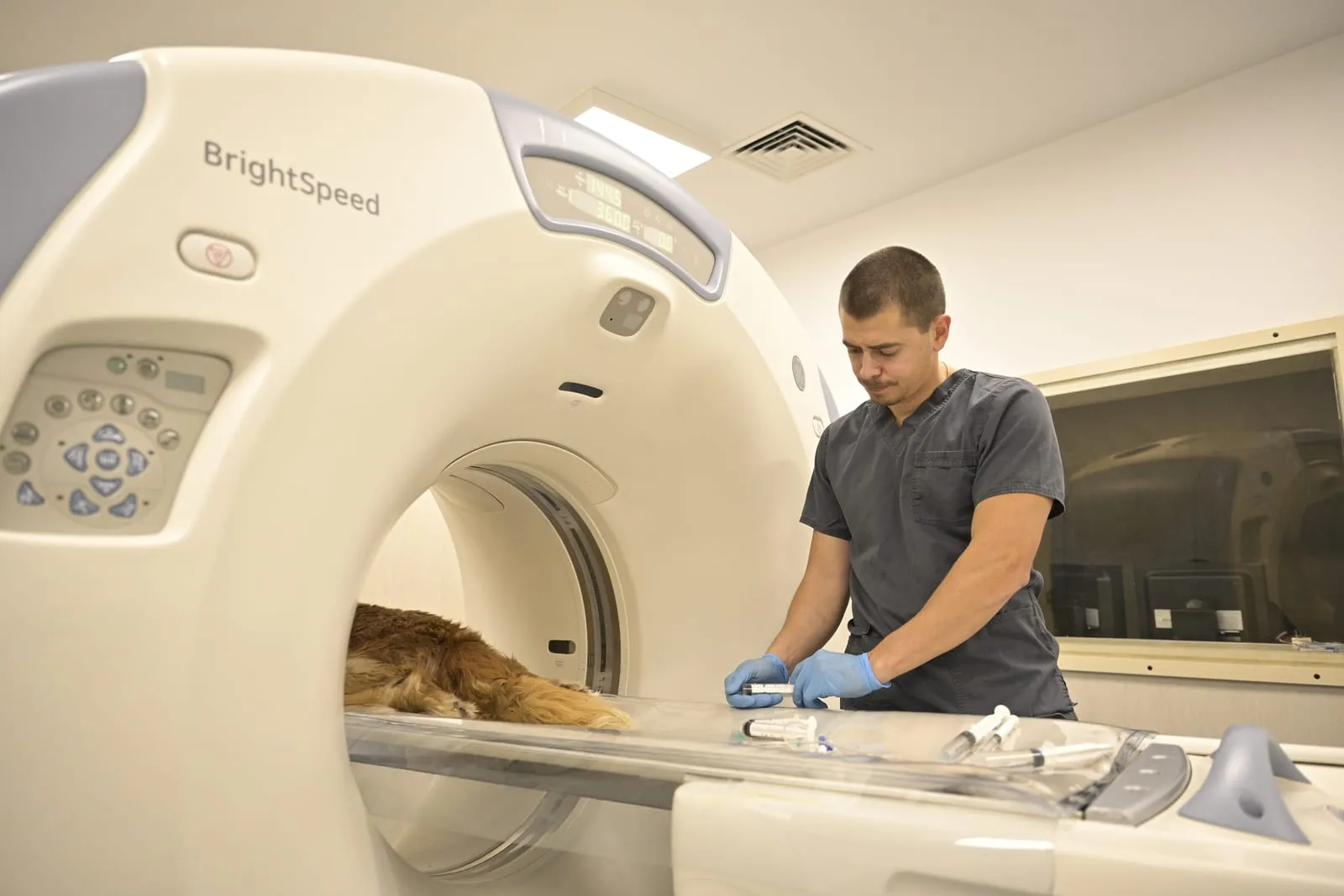 CT scanning at the Sofia clinic.